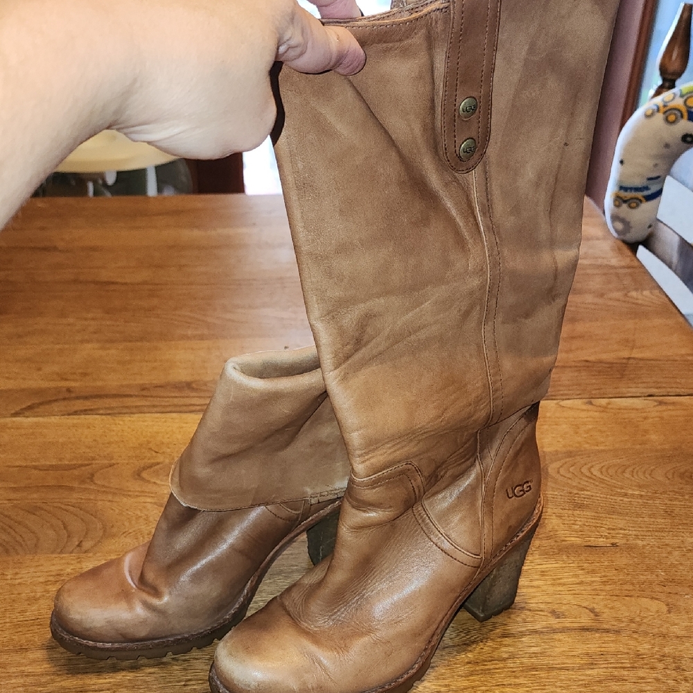 UGG Women's Brown Heeled Boots